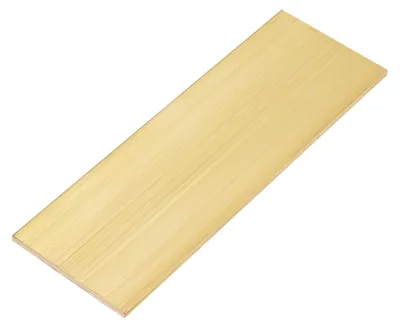 Messingblech 50x154 mm, 3 mm dick, Gold, für DIY und Modellbau