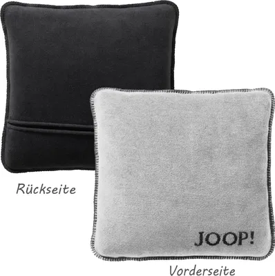 Immagine prodotto di JOOP! fodera per cuscino tinta unita doubleface frassino antracite 50 x 50 cm look reversibile