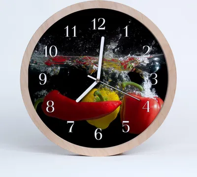 Produktbild von Holzuhr 30fi cm wanduhr - Pfeffer Küche