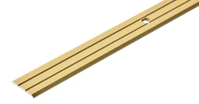 Zdjęcie produktu dla Profil progowy płaski aluminiowy 25mm Cezar Złoty Mat 2m