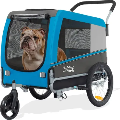 Produktbild von Tiggo VS Pet Large Hundefahrradanhänger + Jogger 2 in 1 Hundeanhänger Hundetransporter Fahrradanhänger
