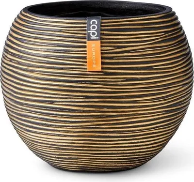 Image de Capi Europe - Récipient boule Rib - Or - 22x18