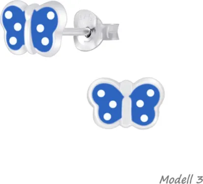 Produktbild von Kinder Ohrringe Silber 925 Ohrstecker Schmetterling Modell 3