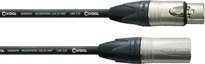 Productafbeelding van Microfoonkabel XLR, 10 meter - met Neutrik connectoren