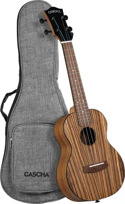 Obrázek produktu pro Cascha Concert Ukulele Zebra Wood Natural Koncertní ukulele
