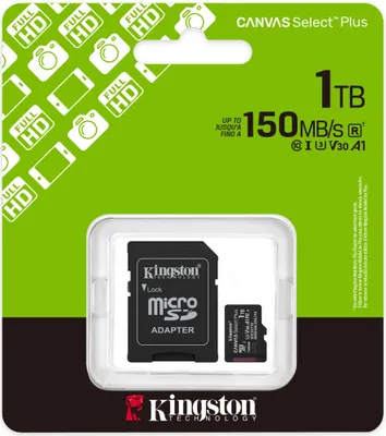 Produktbild von Canvas Select Plus 1 TB MicroSDXC (schwarz, UHS-I U3, Class 10, V30)