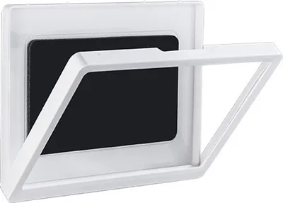 Obrázok produktu pre Vodotesný držiak telefónu do sprchy Nástenný úložný box pre telefóny do 10,2 palca Tablety Biela