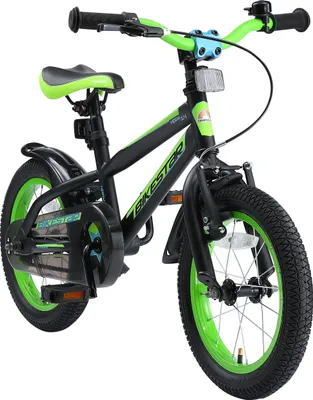 Produktbild von BIKESTAR Kinder Fahrrad ab 4 Jahre | 14 Zoll Urban Jungle | Schwarz & Grün