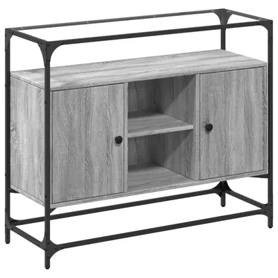 Obrázok produktu pre TV skrinka sklenená doska sivá sonoma 98x35x81 cm kompoz. drevo