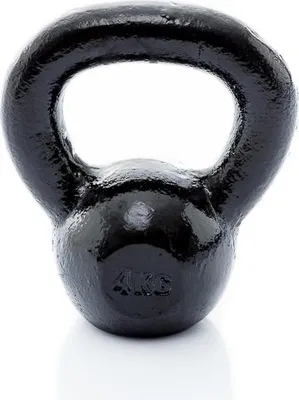 Produktbild von Muscle Power Kettlebell Gusseisen Schwarz 4 kg