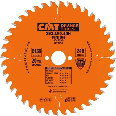 Produktbild von CMT | Kappsägeblatt ø 160/20 mm Z40 WZ/ATB