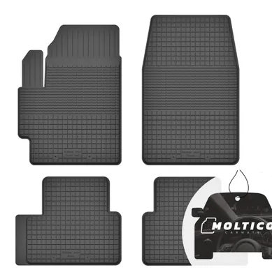 Imagen del producto de Juego de alfombrillas de goma con borde, aptas para todo tipo de clima, para Skoda Citigo (2011-2019)