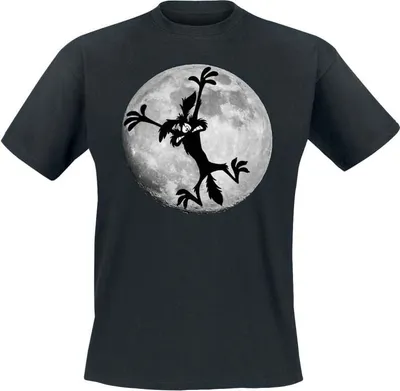 Produktbild von Looney Tunes T-Shirt Herren Coyote - Moon Jump schwarz L