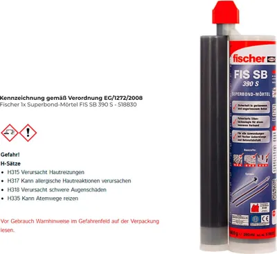 Immagine prodotto di malta fischer Superbond FIS SB 390 S S 6 pz