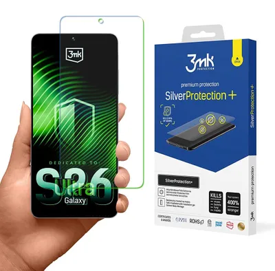Obrázok produktu pre 3mk – SilverProtection+ antibakteriálna ochranná fólia pre Samsung Galaxy S26 Ultra – číra