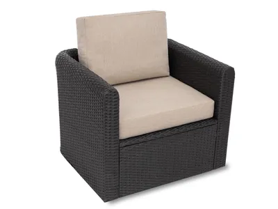 Produktbild von Sitz- und Rückenkissen Set MIA TECH für Polyrattanmöbel 60x55/55x40 cm – abnehmbarer Bezug, 10 cm dick,  – HobbyGarden