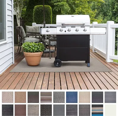 Produktbild von Grillschutzmatte Turin BBQ Grillmatte Grillteppich Grillunterlage schwer entflammbar 90x180 cm