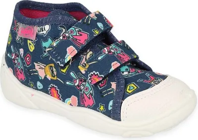 Produktbild von Mädchen sneakers Befado 212P080 blau Supergirl, Klettverschluss, höher 26