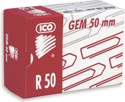 Obrázek produktu pro Sponky kancelářské měděné ICO, 50 mm