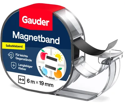 Immagine prodotto di Nastro magnetico autoadesivo per distributore, striscia magnetica (6 m x 19 mm)