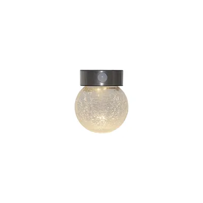 Produktbild von Solar Wandleuchte ,Glory', Kugelleuchte aus Crackle-Glas, Bewegungsmelder, Dämmerungssensor, Ø14,5cm