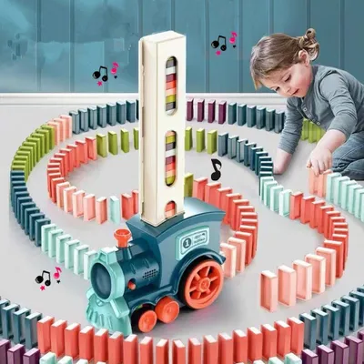 Spielzeug-Zug Zug Spielzeug Kinder,60 Stück Elektrischer Zug Spielzeug Baustein, mit Musik, Kinder Elektrostapel Spielzeug, Geschenk Mädchen, Jungen
