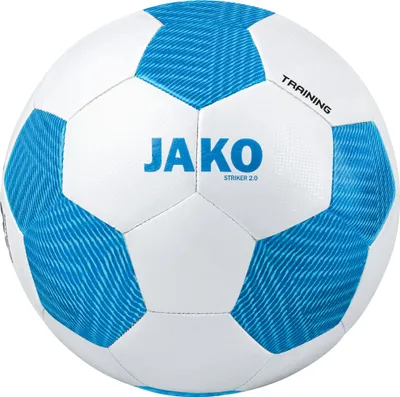 Produktbild von JAKO Unisex Trainingsball Striker 2.0, Farbe:weiß/JAKO blau, Größe:5