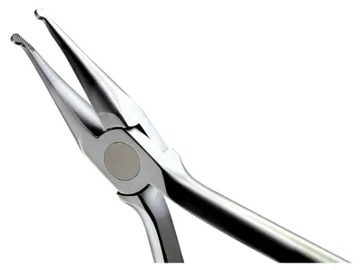 Produktbild von Edelstahl-Zange mit matter Oberfläche für Multibandtechnik, für Drähte bis 0,028 Zoll