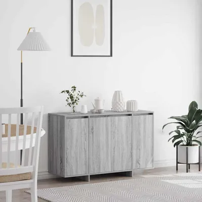 Productafbeelding van vidaXL Dressoir Sonoma-grijs, 120 x 41 x 75 cm, houtvezel