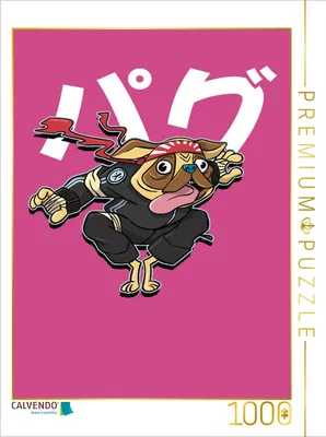 Produktbild von CALVENDO Puzzle Hund Samurai | 1000 Teile Lege-Größe 64x48cm Foto-Puzzle für glückliche Stunden