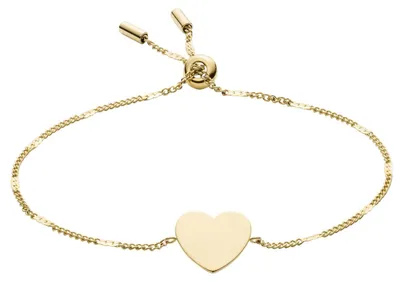 Produktbild von Fossil JF04332710 Armband Damen Drew Herz Edelstahl Goldfarben 21,6 cm