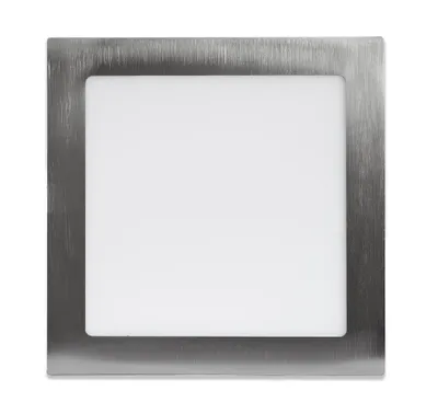 Obrázek produktu pro Ecolite Stříbrný vestavný LED panel hranatý 225 x 225mm 18W Barva světla: Denní bílá LED-WSQ-18W/41/CHR