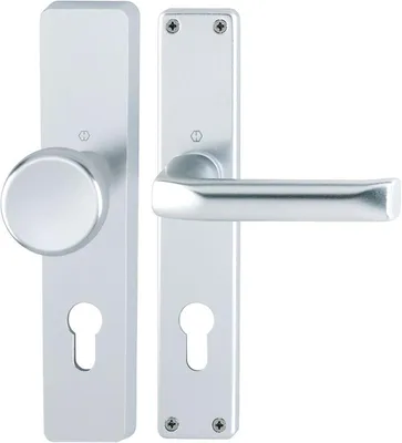 Produktbild von HOPPE Langschild-Wechselgarnitur  London  Aluminium Natur 54/227/202SP/113 - 6675425
