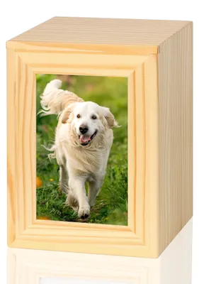 Productafbeelding van Houten Urn voor Huisdieren met Fotolijst
