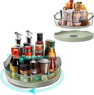 Produktbild von Drehplateau 360 Grad für Küchenorganisation Edelstahl