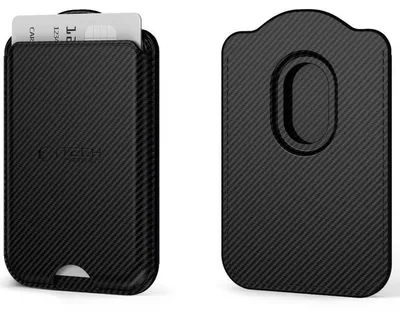Immagine prodotto di Portacarte con MagSafe, Tech-Protect CH02 MagWallet, carbonio