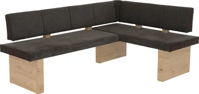 Produktbild von Eckbank >Lawton< in Braun/Artisan Eiche - 200x83x57 (BxHxT)