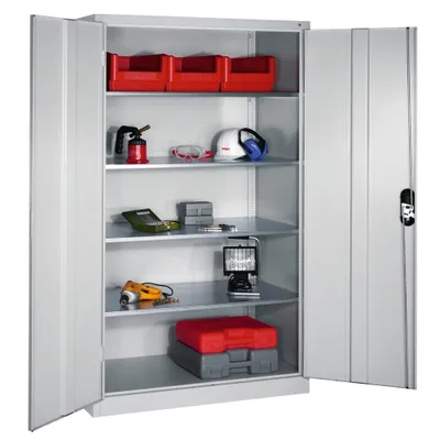 Produktbild von CP Stahlschrank 8932-052 S10293 lichtgrau 4 Fachböden 120,0 x 60,0 x 195,0 cm, aufgebaut, 1 St.