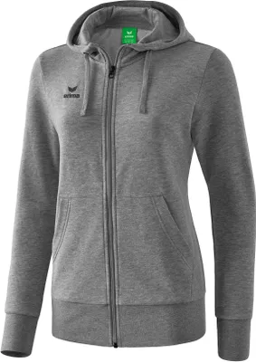 Produktbild von Erima Kapuzensweatjacke Damen - Grau Melange