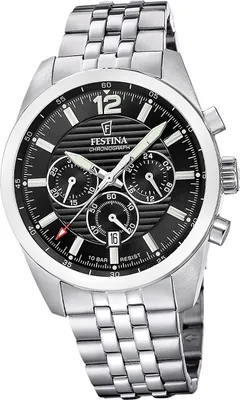Produktbild von Festina Herrenuhr Timeless Chronograph Armbanduhr Edelstahl silber D2UF20742/3