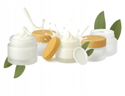 Obrázok produktu pre 5 kusov sklenených nádobiek, matné, objem 10 g, vhodné na krémy, balzamy, kozmetiku, masti, dózy
