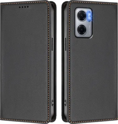 Immagine prodotto di Custodia in pelle per Xiaomi Poco M5/M4 5G/Redmi 10 5G, custodia flip magnetica in Finto cuoio con supporto Nero