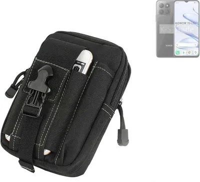 Produktbild von K-S-Trade Gürtel Tasche kompatibel mit Honor 70 Lite Gürteltasche Holster Schutz Hülle Handy Hülle Smartphone outdoor Handy-Hülle schwarz