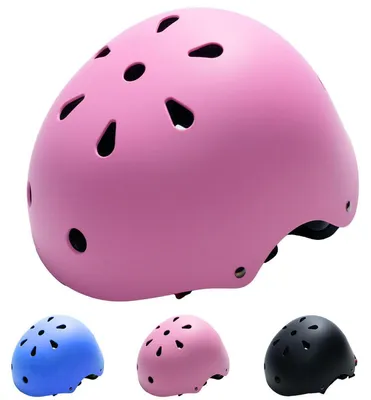 Obrázek produktu pro Dětská helma na kolo, nastavitelná, lehká, vhodná pro skateboard a koloběžku, věk 3-13 let, růžová, velikost M