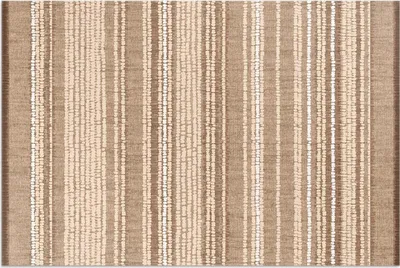 Produktbild von Muster aus braunem Stoff im Vintage-Boho-Stil – Vinylteppich – 60x90 cm – Outdoor Teppich – Terrasse – Wetterfest – Modern