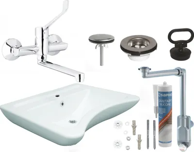 Immagine prodotto di Domotechnika | Lavabo per disabili - 63X50X20,5 Cm - Bianco - Confortevole e moderno