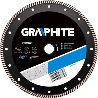 Produktbild von GRAPHITE - Graphite - Turbo Super Thin - Diamantscheibe - 125x22.2x6.0x1.4mm - EU -