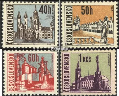 Produktbild von Briefmarken Tschechoslowakei 1966 Mi 1657-1660 (kompl.Ausg.) postfrisch Städte