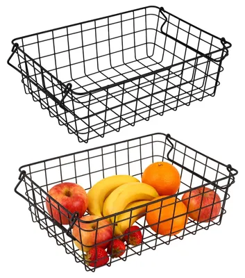 Obrázok produktu pre Sada dvoch kovových úložných košov s rúčkami