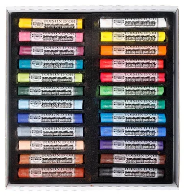Produktbild von runde extra weiche Softpastellkreide im 24er Pack